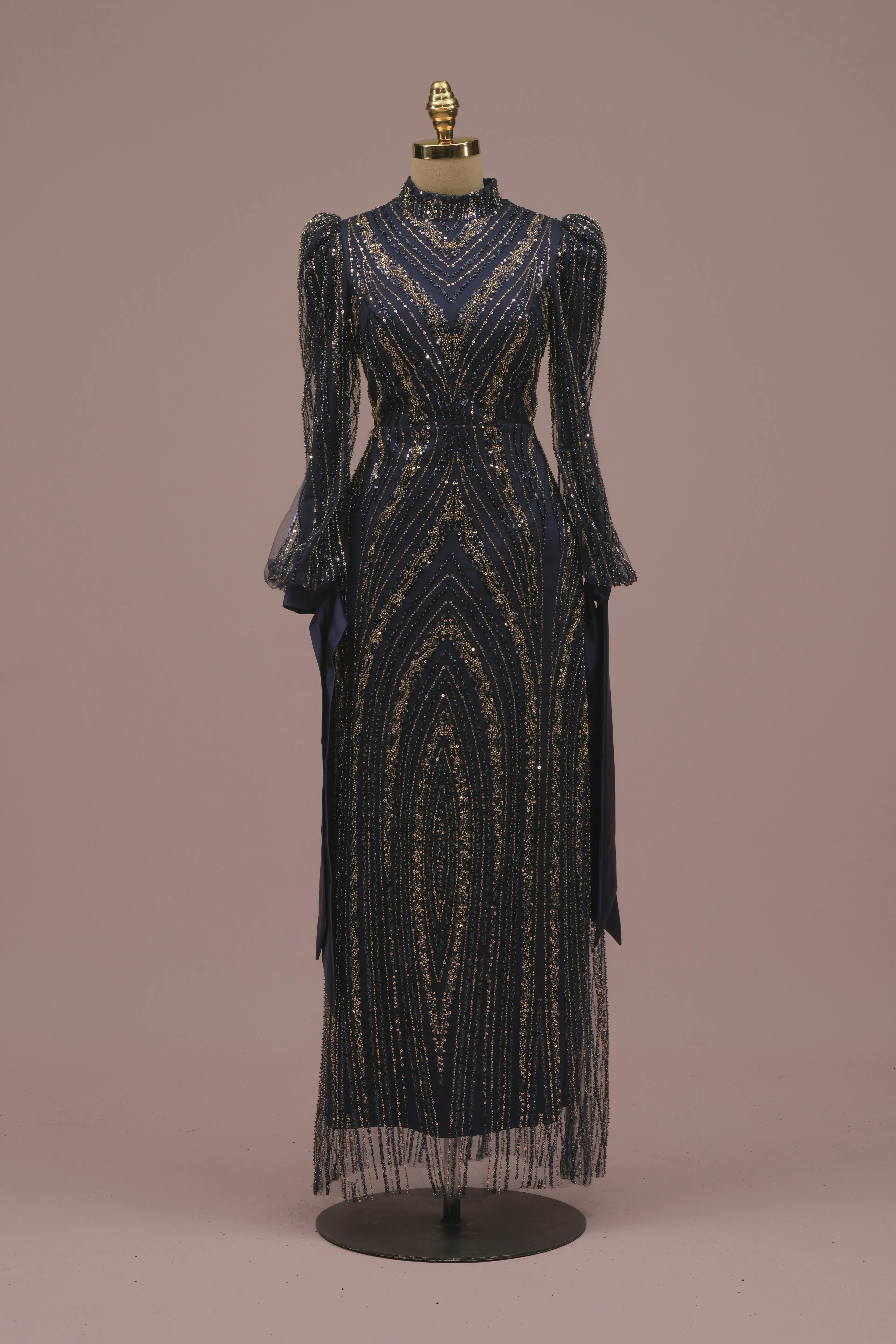 Helin Tesettür Abiye  - Lacivert