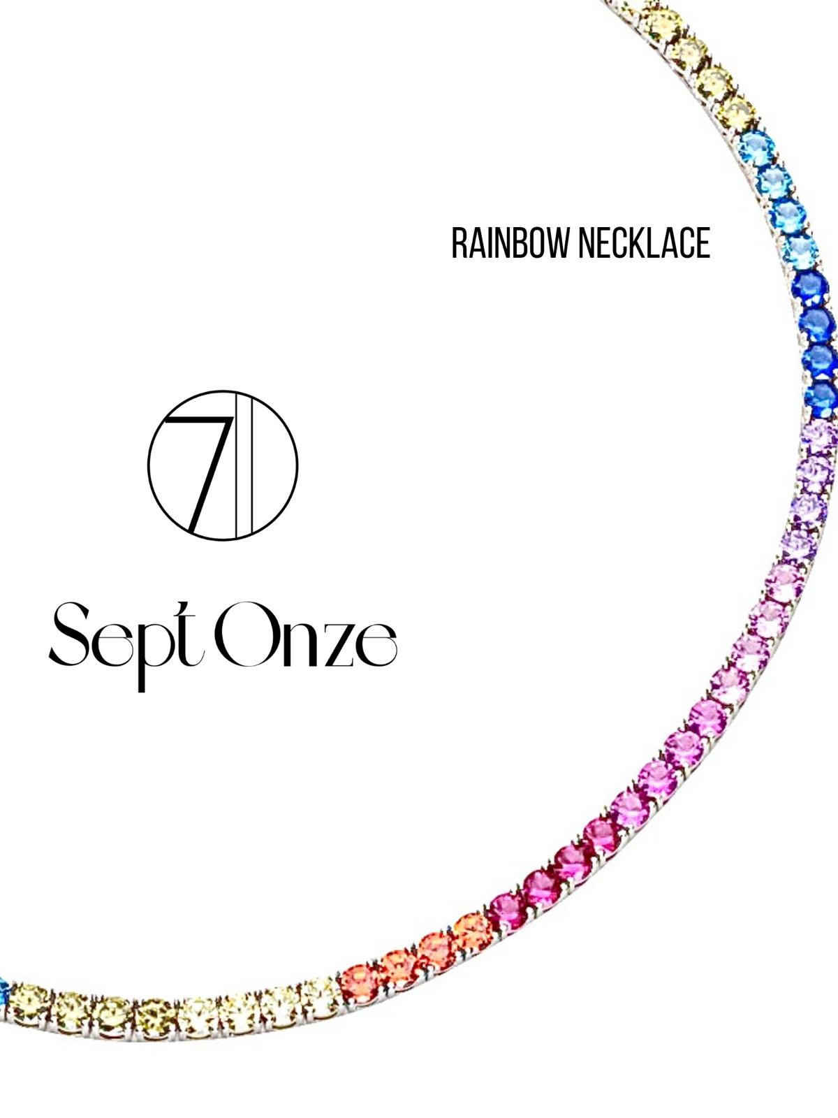 Rainbow Su Yolu Kolye 4mm