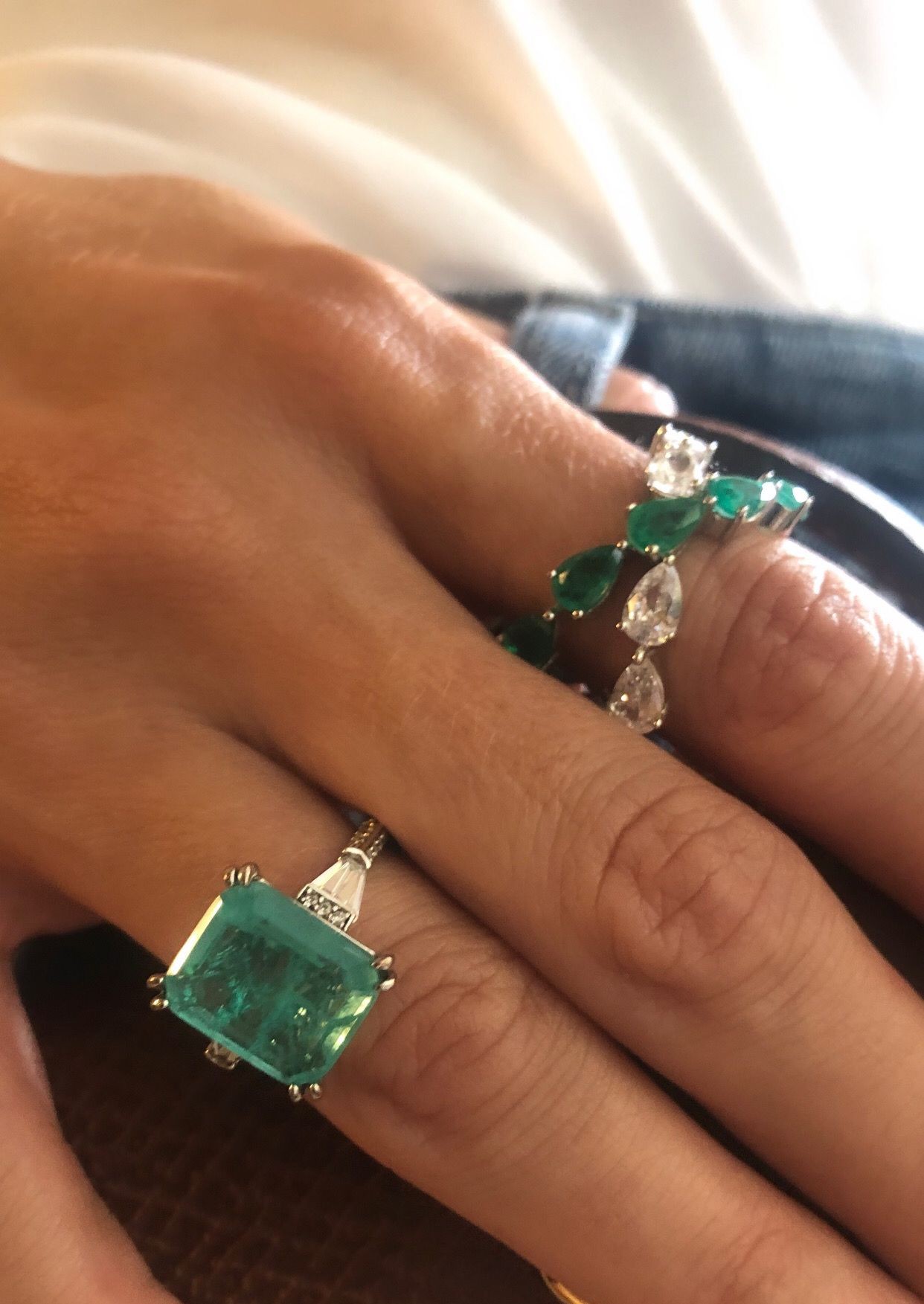 Emerald Paraiba Turmalin Yüzük