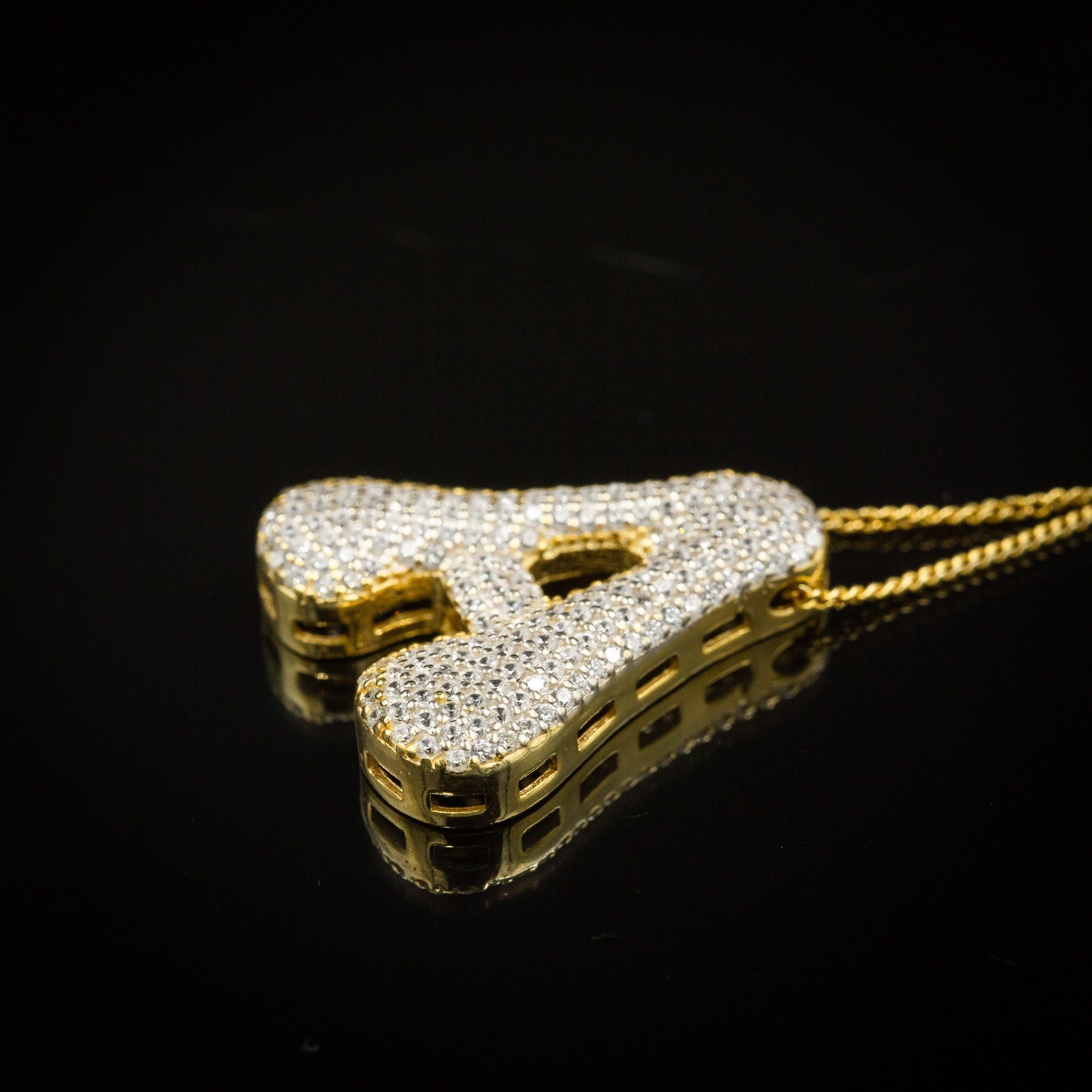 Harf 3D Kolye (Gold Renk)