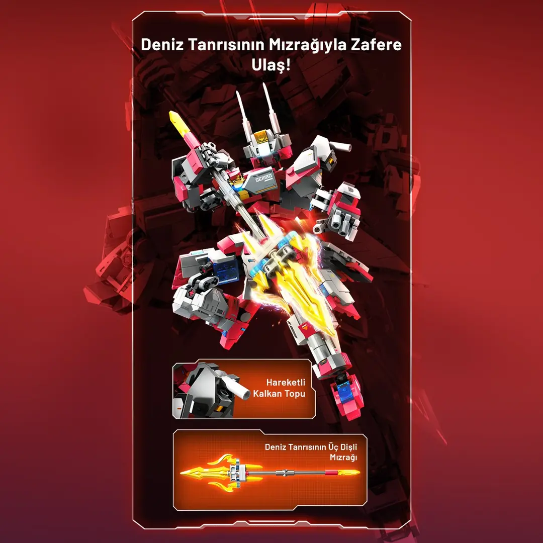 Shinya Hiragami出品 Sembo Block | Hydra Titan Ölümsüz Savaşçı robot Yapı Bloğu Seti