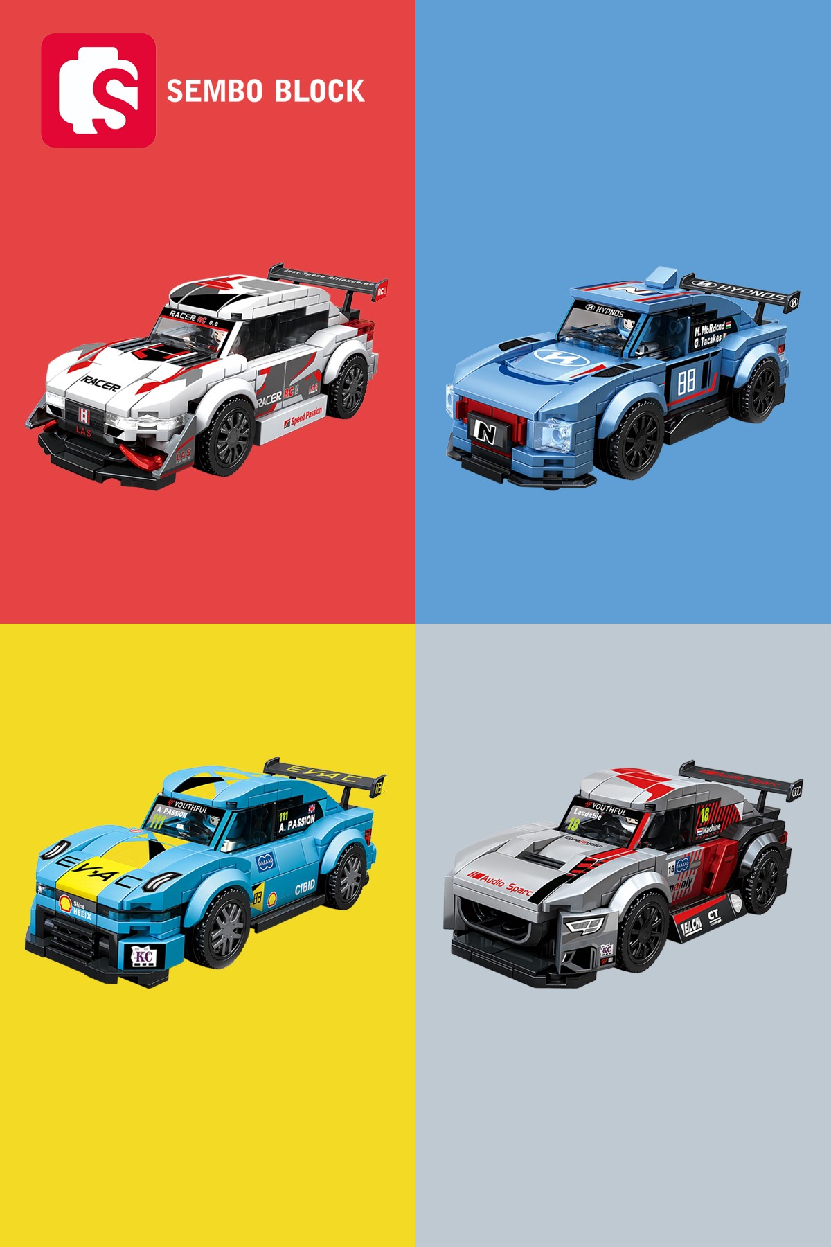 Speed Alliance Current Racing Team 209 Parça yapı blokları Lego ile uyumlu (714029)