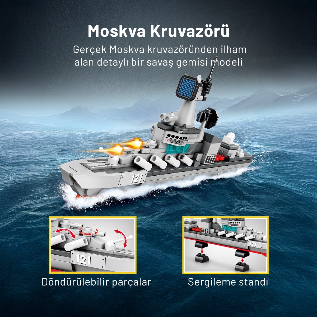 Sembo BLock Survival Warfare 4'lü Askeri Araçlar Yapı Bloğu Seti 792 Parça