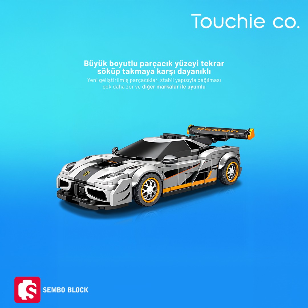 Famous Cars Koenigsegg One:1 244 Parça yapı blokları Lego ile uyumlu (714005)