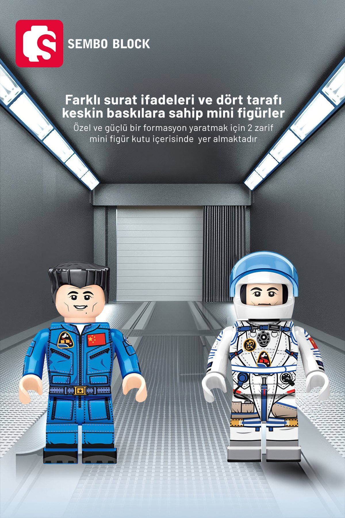 Long March 2F Uzay Aracı 904 Parça yapı blokları Lego ile uyumlu (203304)