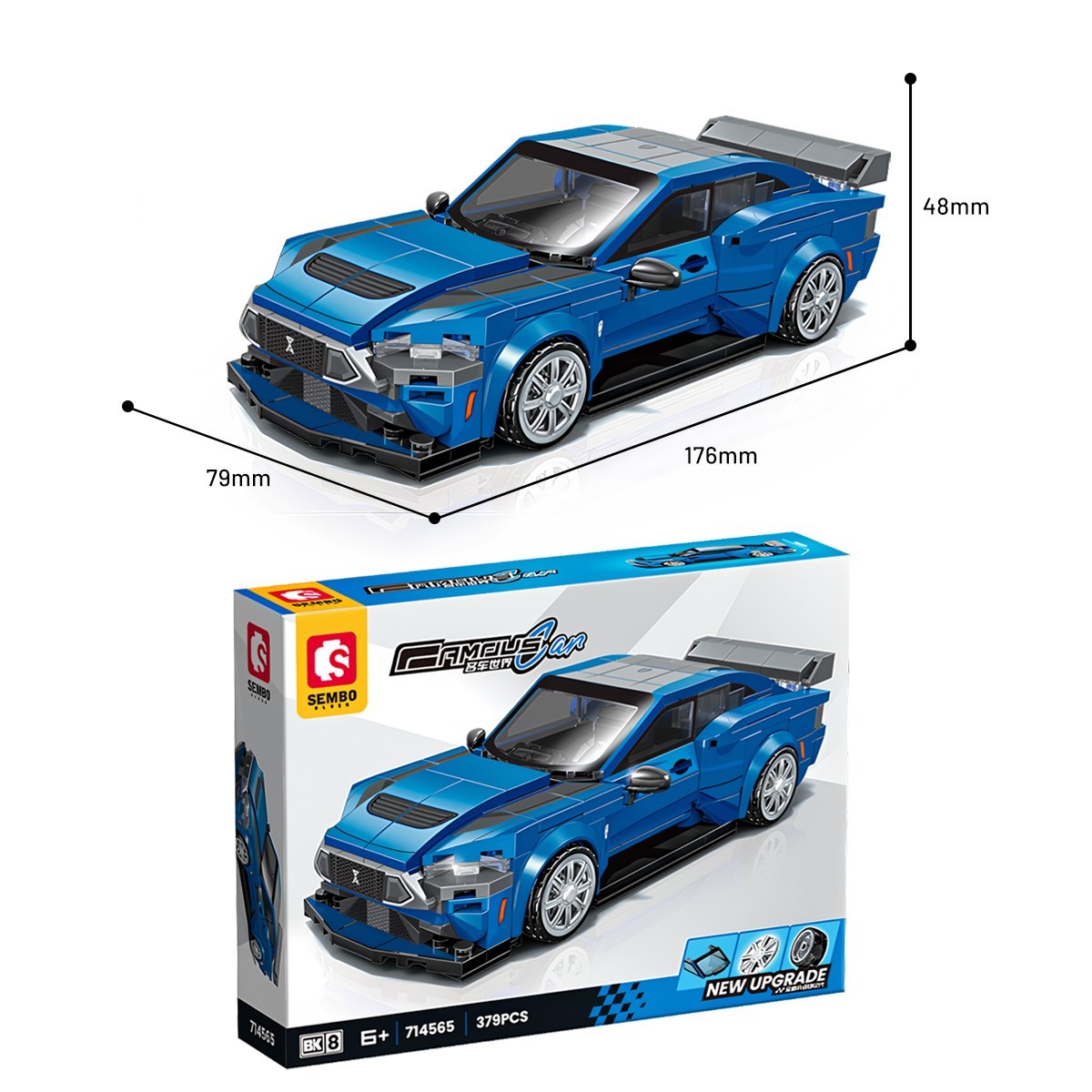Sembo Block Ford Mustang GT Yapı Bloğu Seti 379 Parça