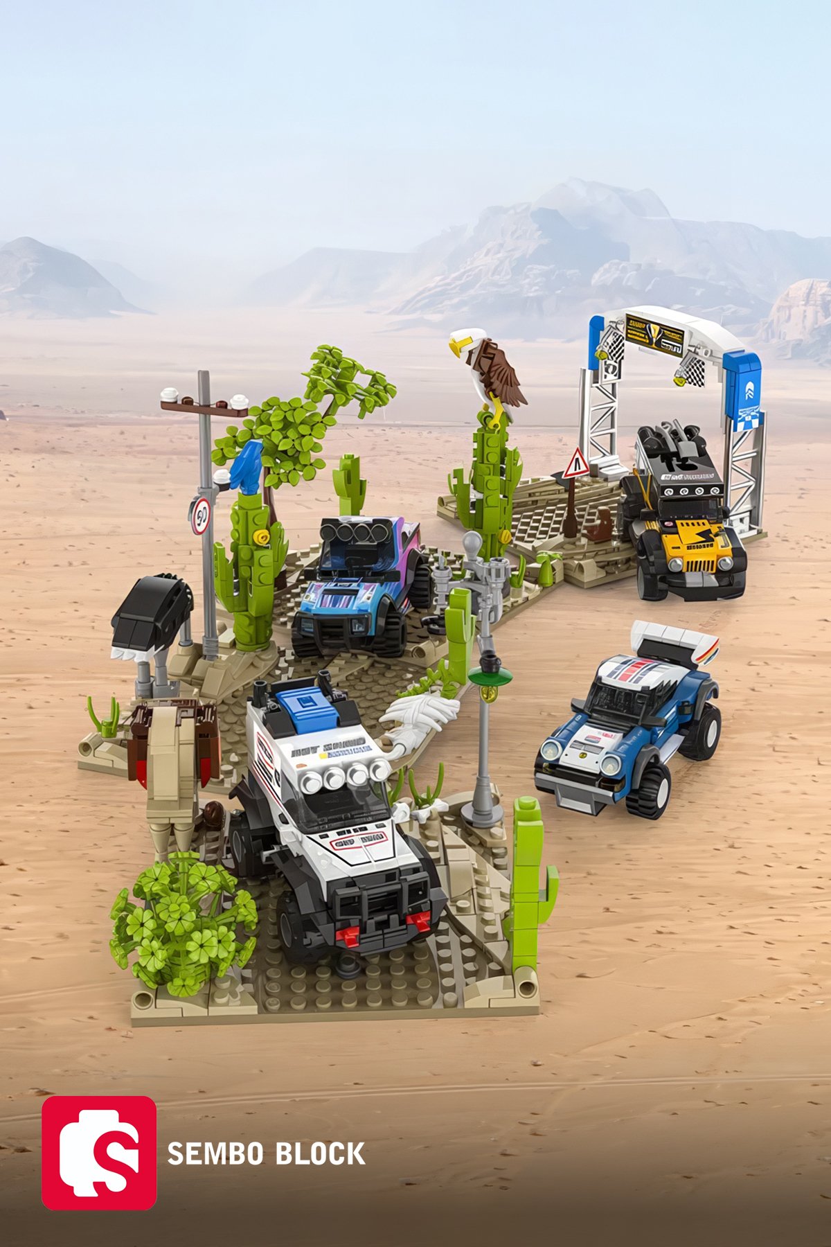 Cool Convoy Warrior Off-Road 363 Parça yapı blokları Lego ile uyumlu (714317)