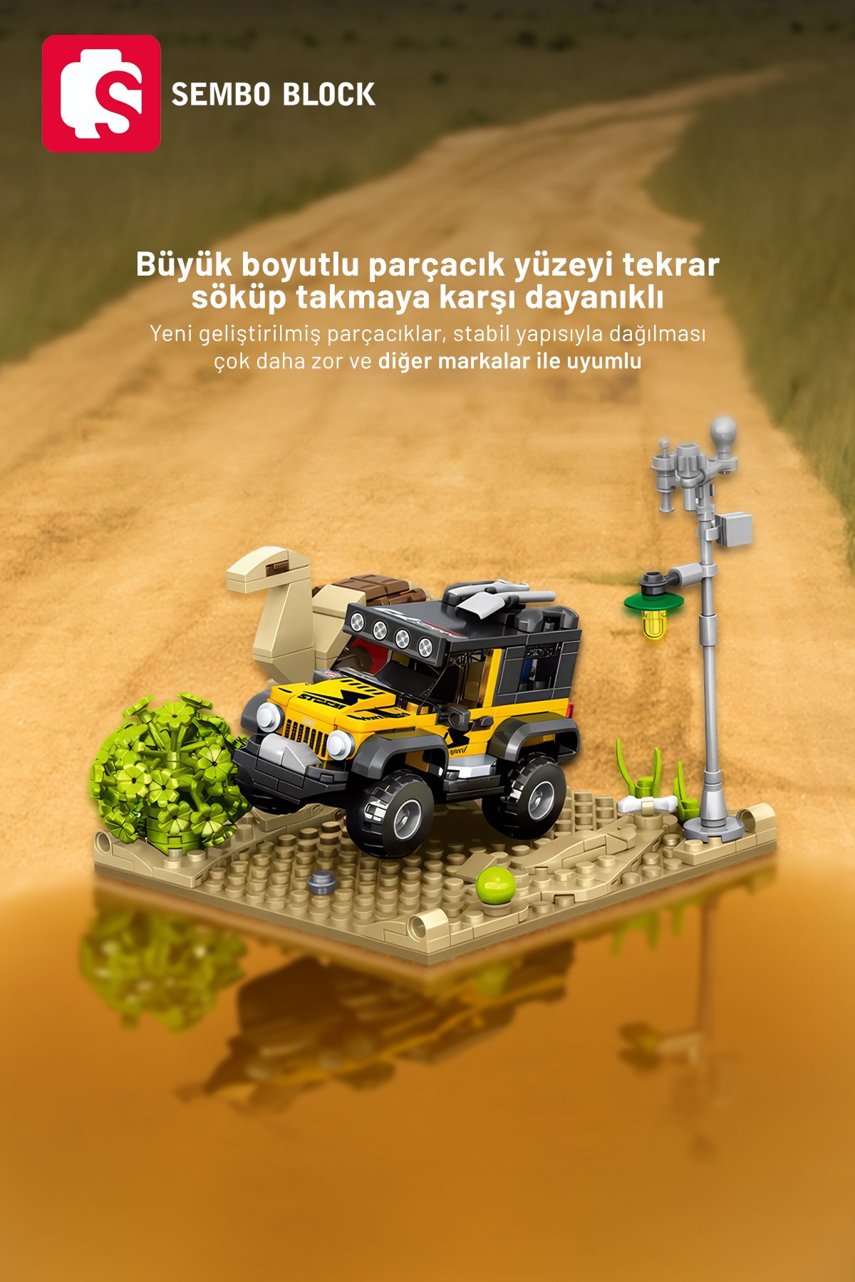 Cool Convoy Wranger Off-Road 358 Parça yapı blokları Lego ile uyumlu (714319)