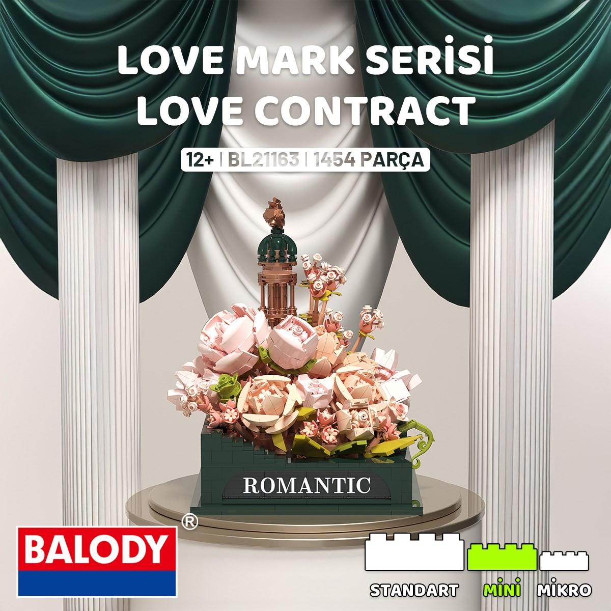 Balody Love Mark Serisi Love Contract Mini Blok Yapı Bloğu Seti 