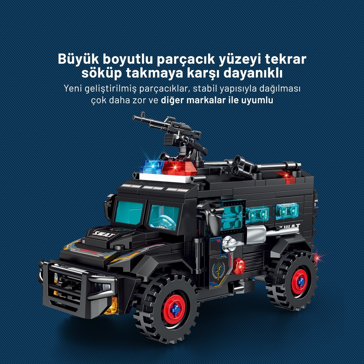 Sembo Block Acil Durum Müdahale Aracı Yapı Bloğu Seti – 379 Parça