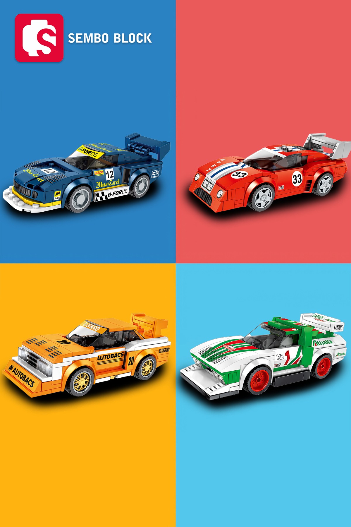 Porsche 953 K3 Yarış Arabası 209 Parça yapı blokları Lego ile uyumlu (607062)