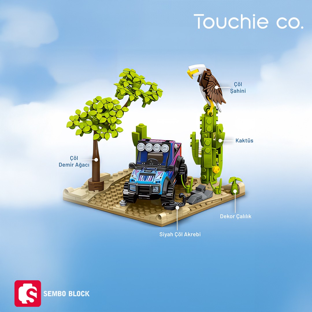 Cool Convoy Warrior Off-Road 363 Parça yapı blokları Lego ile uyumlu (714317)