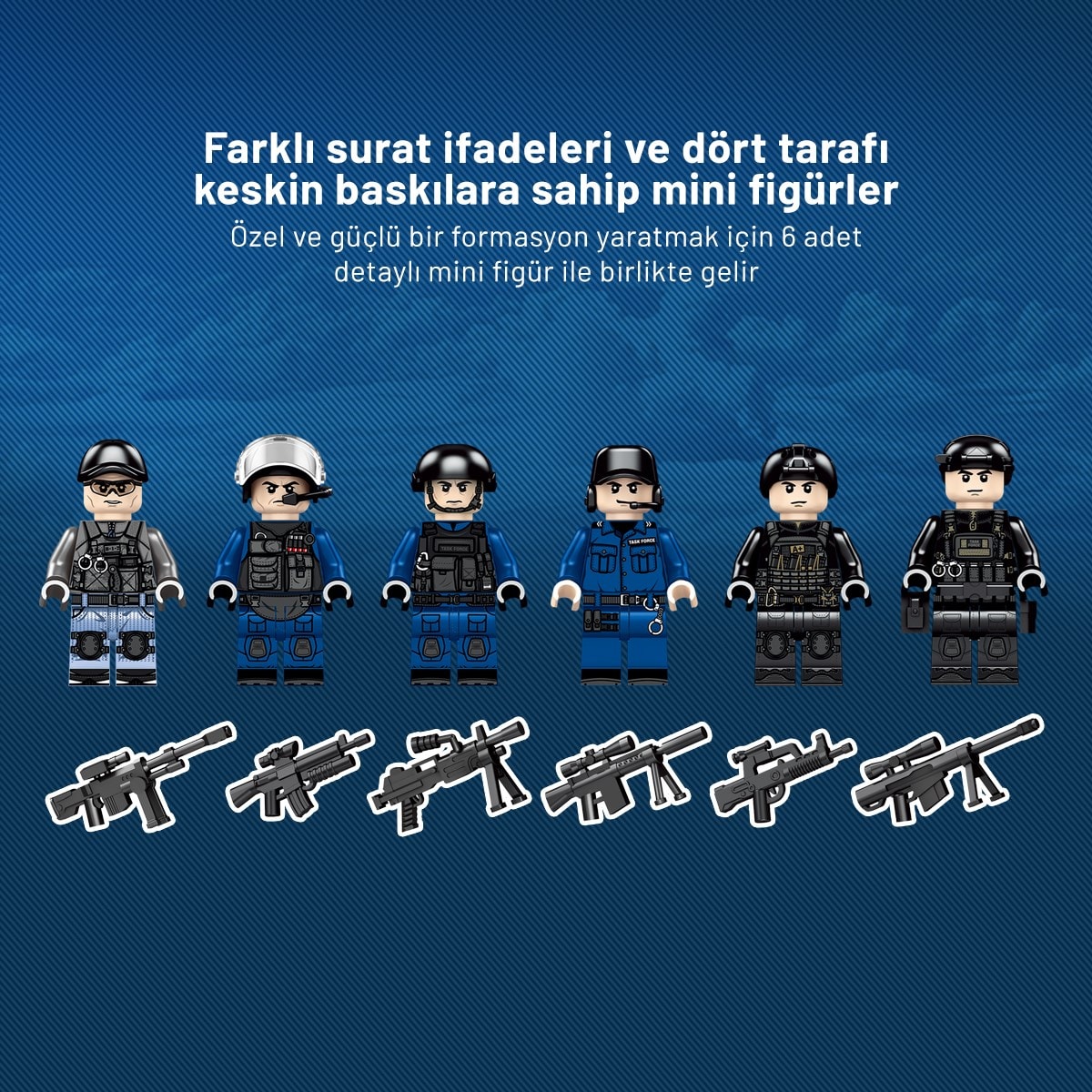 Sembo Block Polis Özel Harekat Birimi Yapı Bloğu Seti – 1145 Parça