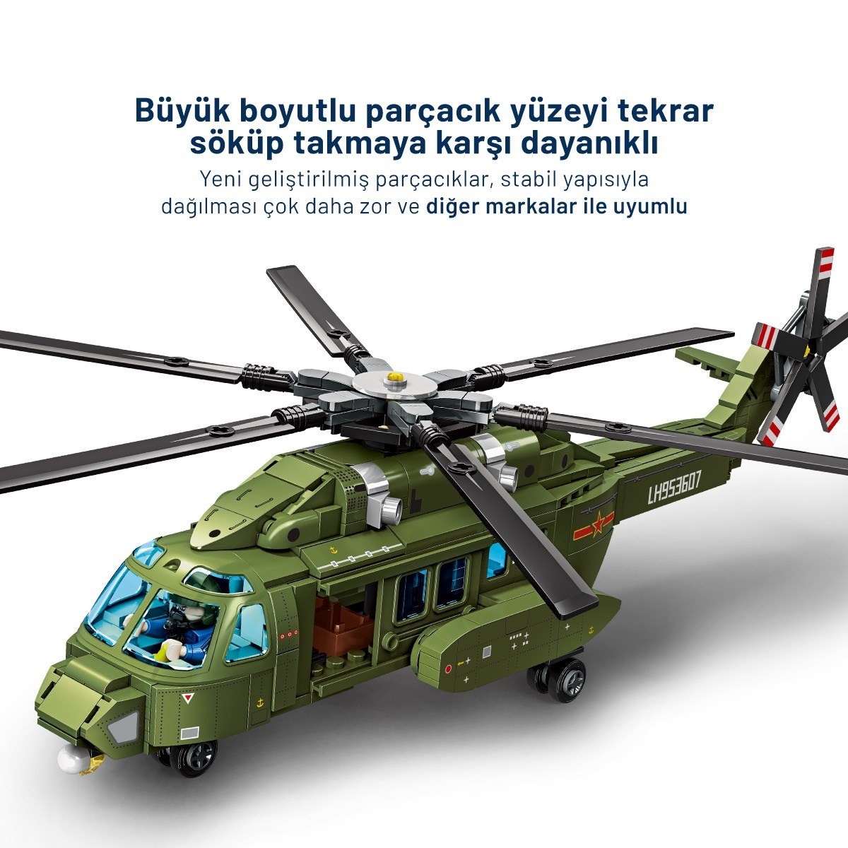 8-L Çok Amaçlı Askeri Helikopter Yapı Bloğu Seti