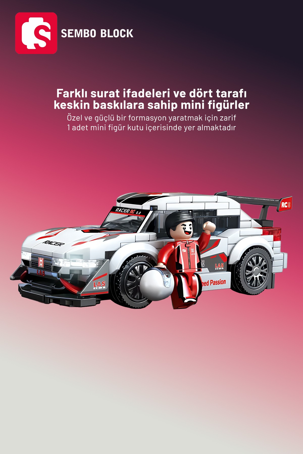 Speed Alliance Suta Racing Team 224 Parça yapı blokları Lego ile uyumlu (714028)