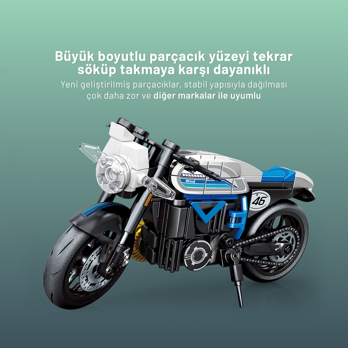 Sembo Block Yamaha V-Max Motosiklet Yapı Bloğu Seti - 203 Parça