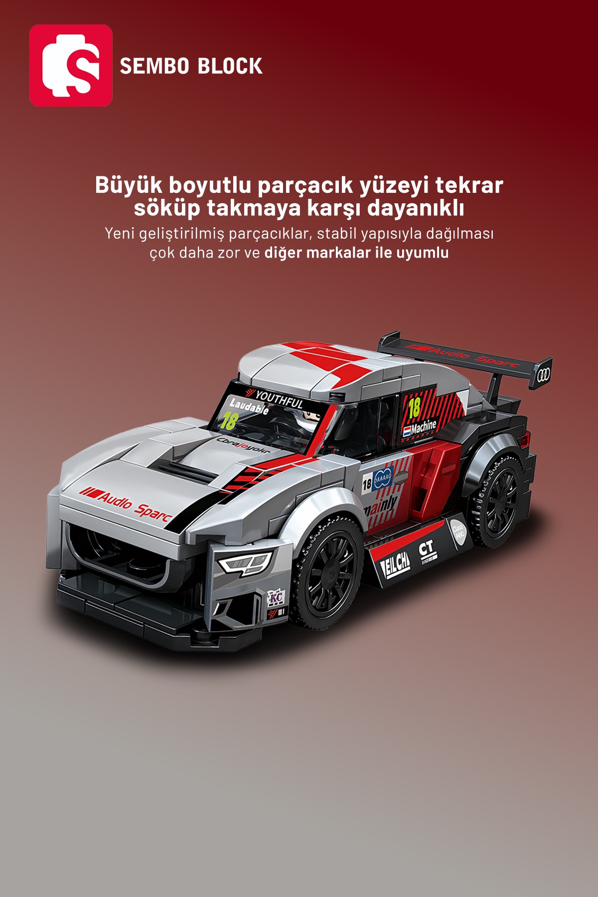 Speed Alliance Aussu Racing Team 211 Parça yapı blokları Lego ile uyumlu (714031)