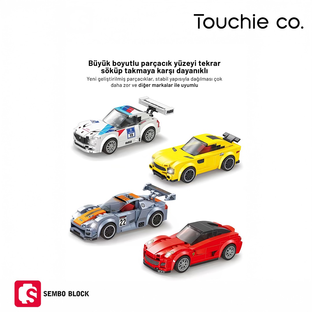 Porsche 918 RSR Yarış Arabası 179 parça yapı blokları Lego ile uyumlu (607050)