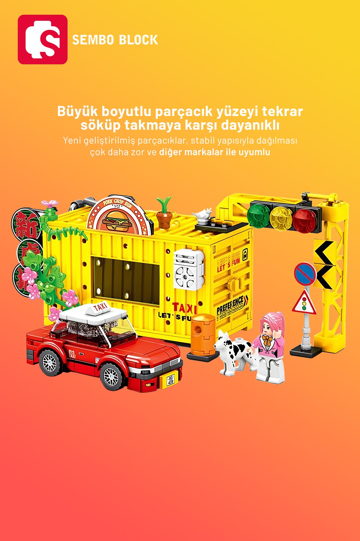 Hong Kong Street Scene BK.5 Yolculuk 271 Parça yapı blokları Lego ile uyumlu (714525)