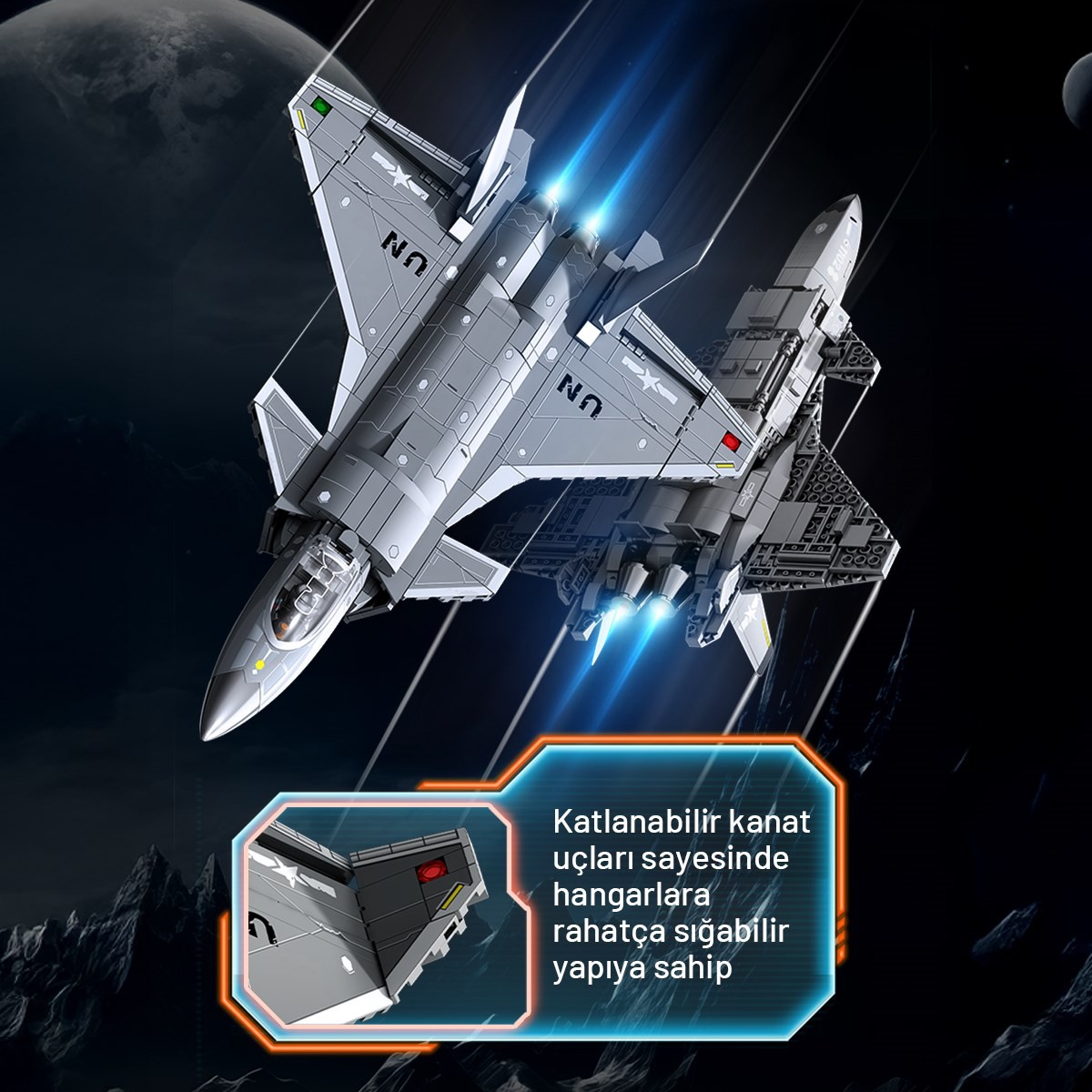 Sembo Block CZ-0J 5. Nesil Savaş Uçağı Yapı Bloğu Seti