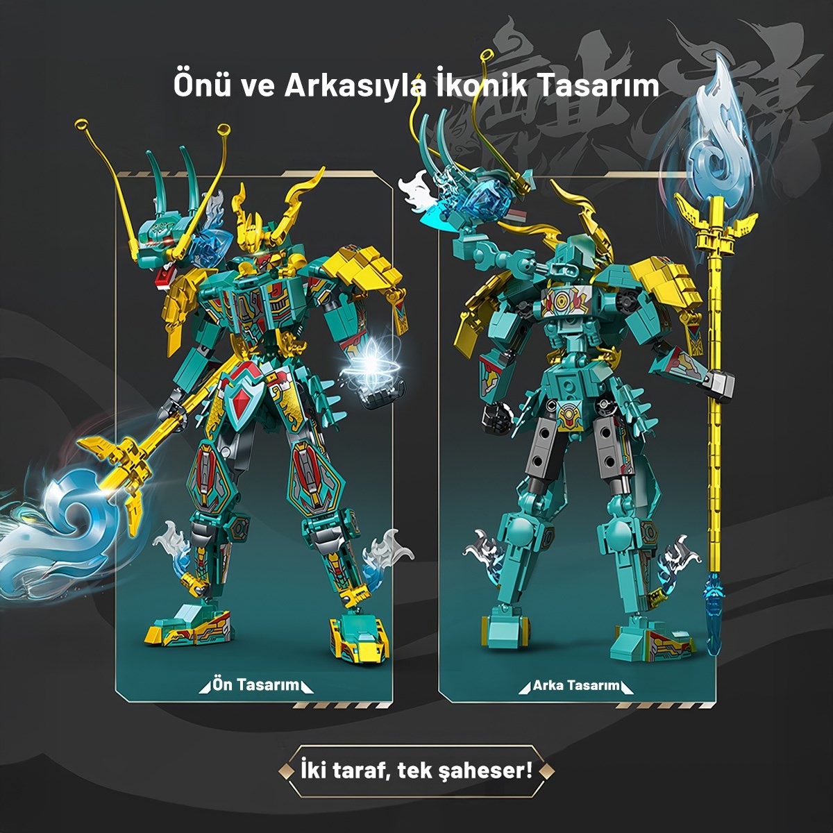 Mystic Armor Çin Ejderi Figür Yapı Bloğu Seti 478 Parça