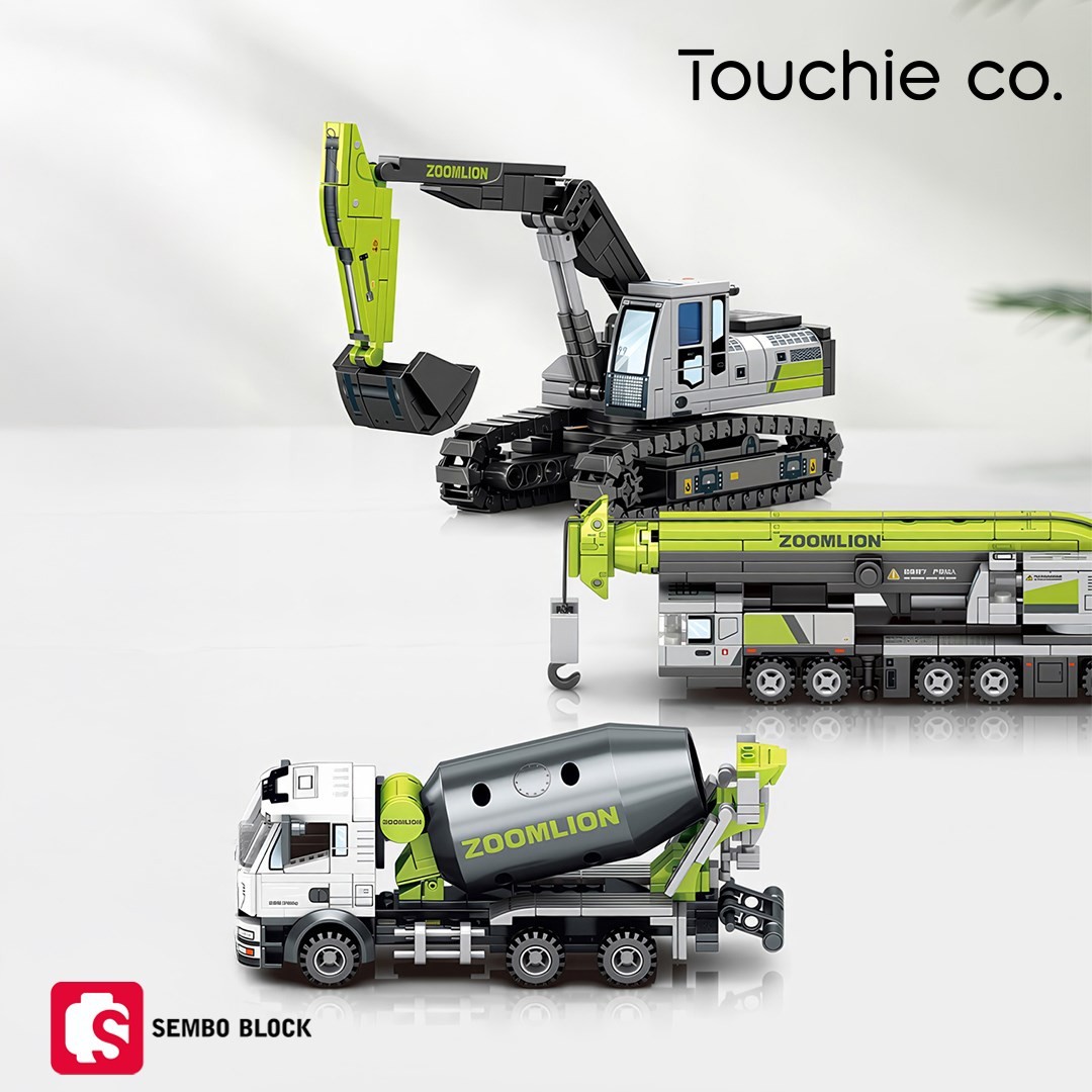 Sembo Block Zoomlion Lisanslı Mini Buldozer 280 Parça Yapı Blokları LEGO ile Uyumlu (705102)