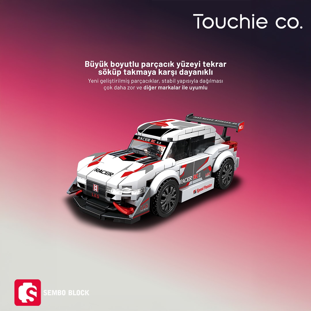 Speed Alliance Suta Racing Team 224 Parça yapı blokları Lego ile uyumlu (714028)