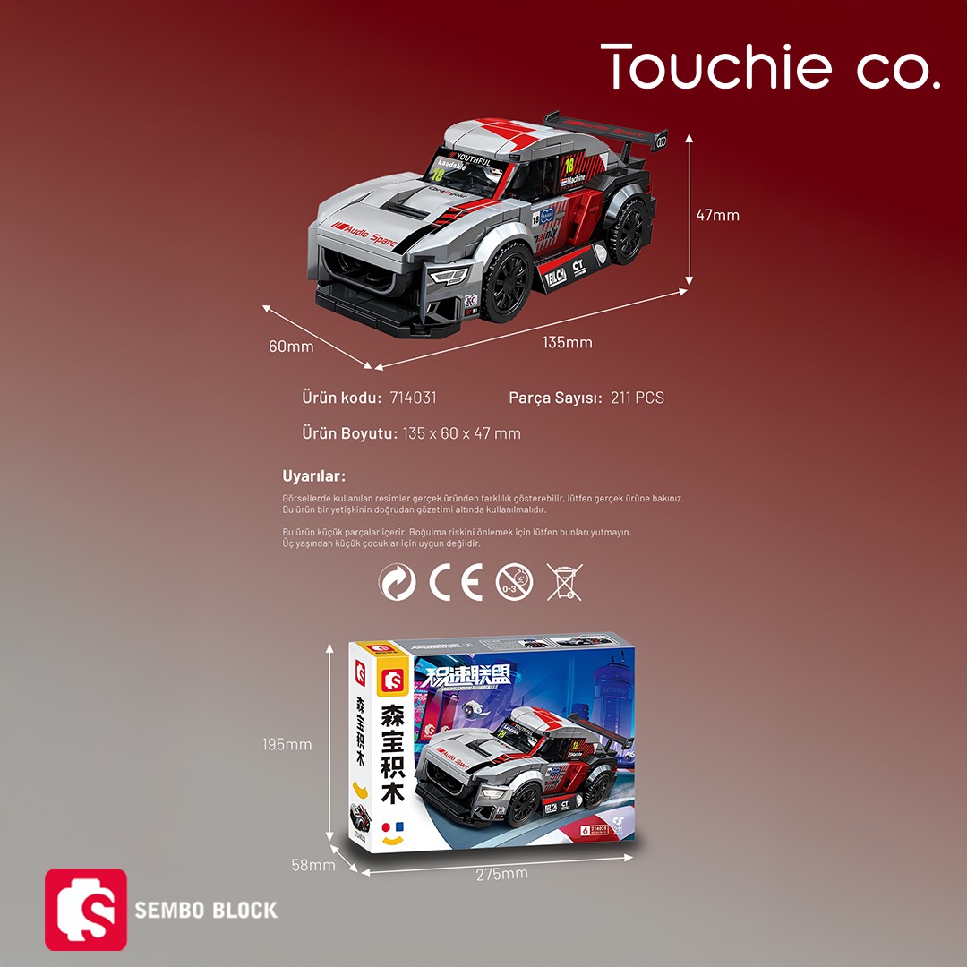 Speed Alliance Aussu Racing Team 211 Parça yapı blokları Lego ile uyumlu (714031)