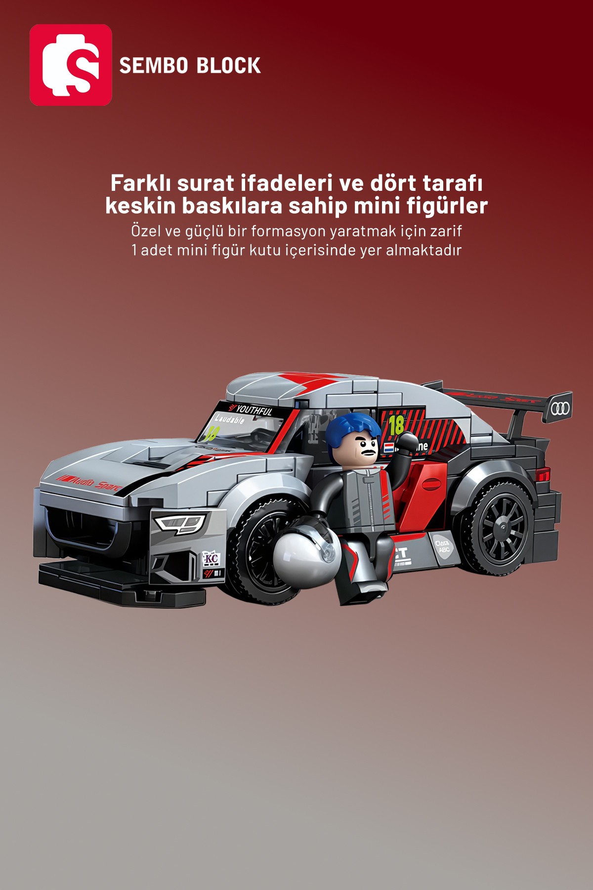 Speed Alliance Aussu Racing Team 211 Parça yapı blokları Lego ile uyumlu (714031)