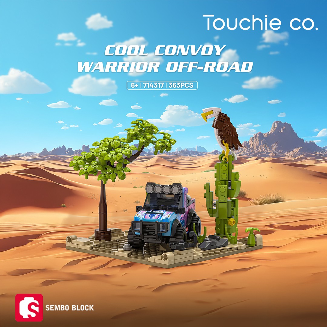 Cool Convoy Warrior Off-Road 363 Parça yapı blokları Lego ile uyumlu (714317)