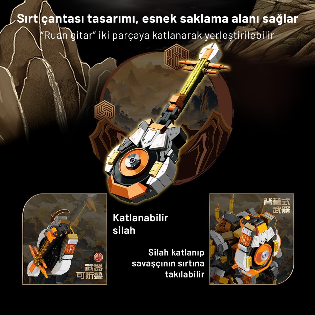 Sembo Block Blazing Fireform Kutsal Savaşçı Yapı Bloğu Seti - 887 Parça