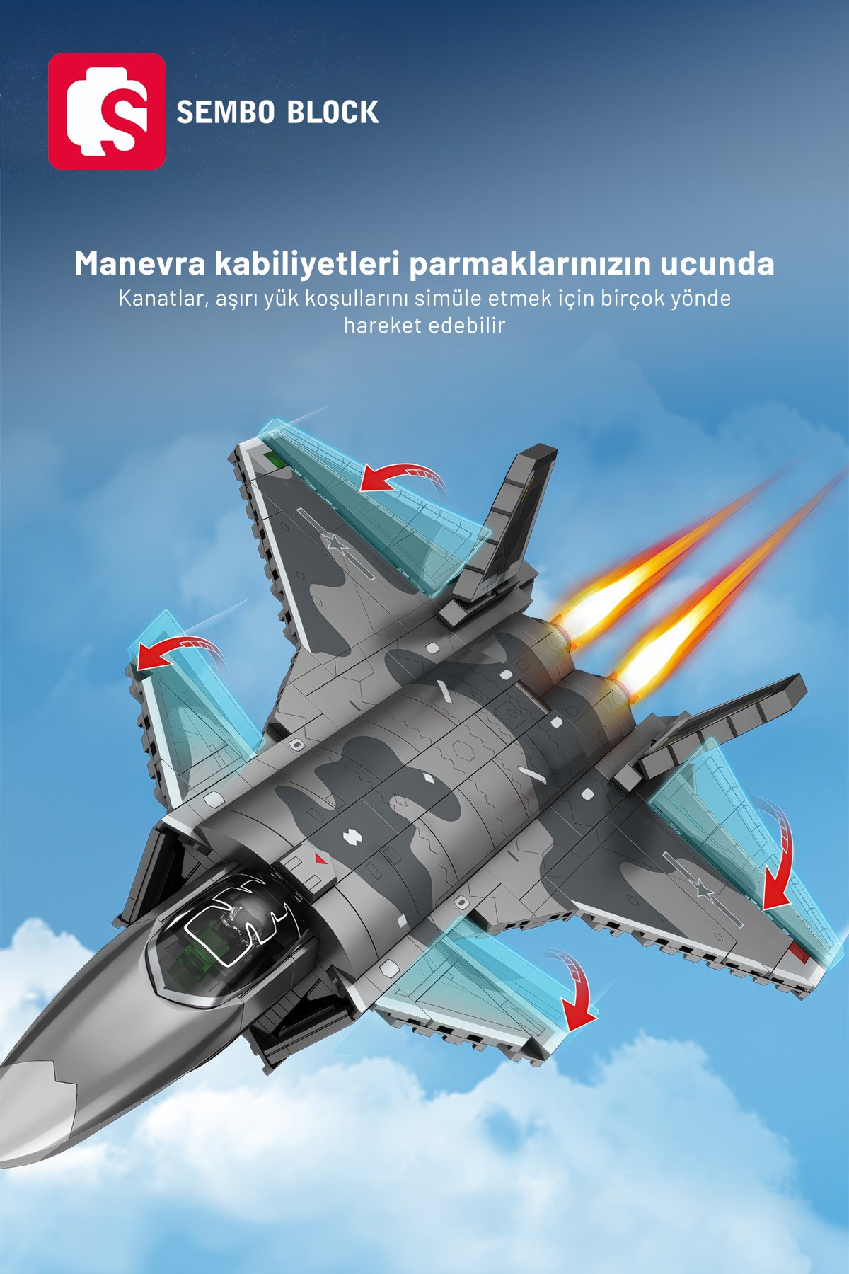 J-20 Hayalet Savaş Uçağı 845 Parça yapı blokları Lego ile uyumlu (201199)