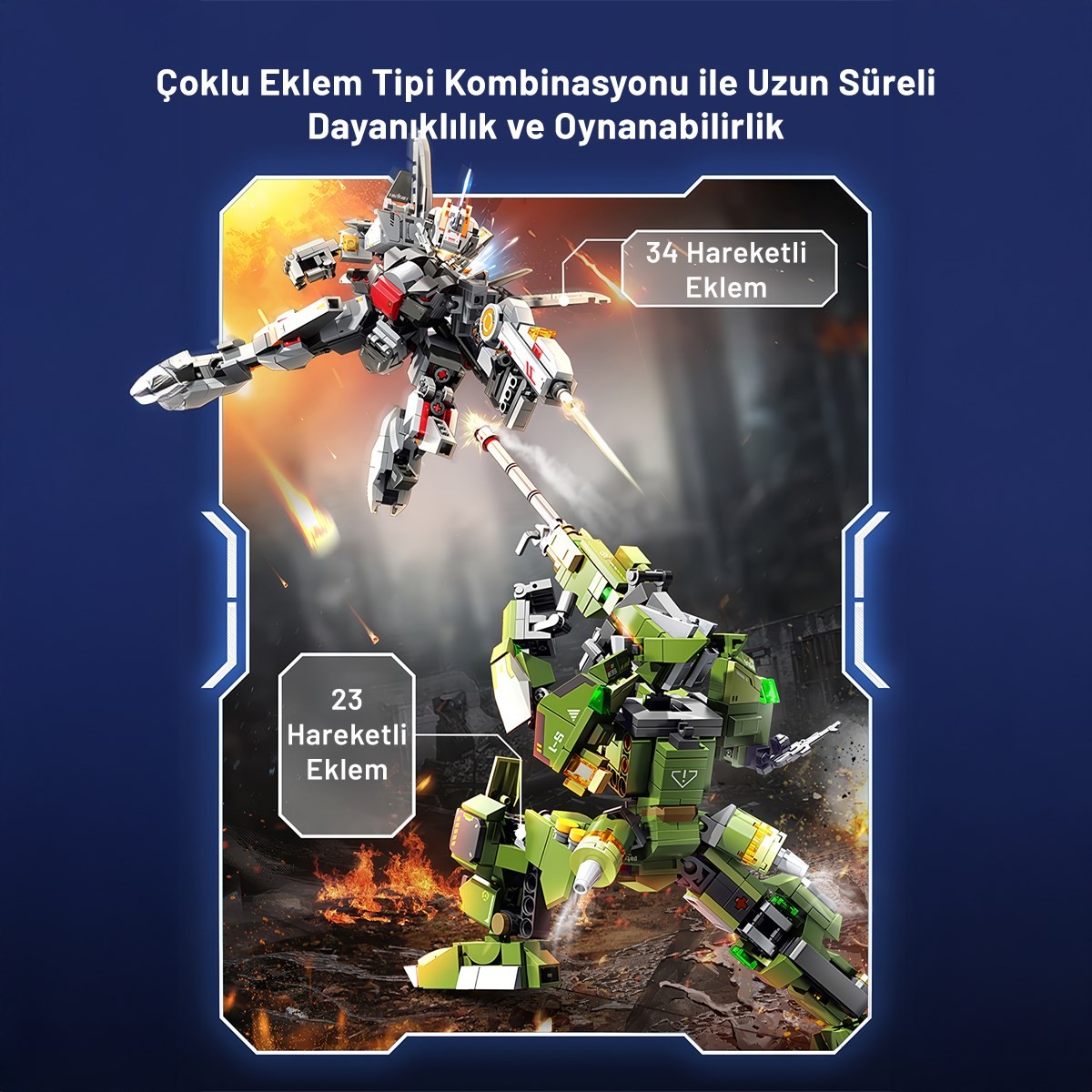 Fire Titan Ölümsüz Savaşçı Yapı Bloğu Seti