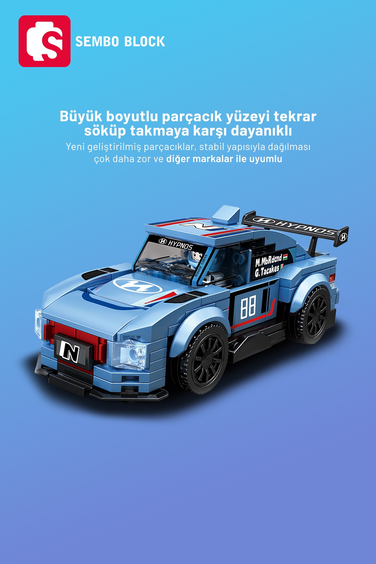 Speed Alliance Current Racing Team 209 Parça yapı blokları Lego ile uyumlu (714029)