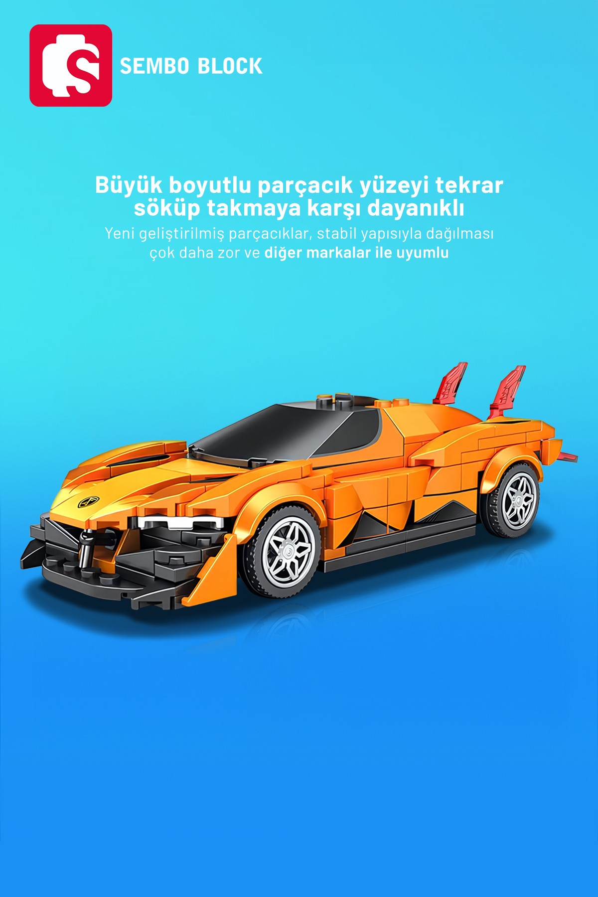 Famous Cars Apollo Evo 289 Parça yapı blokları Lego ile uyumlu (714004)