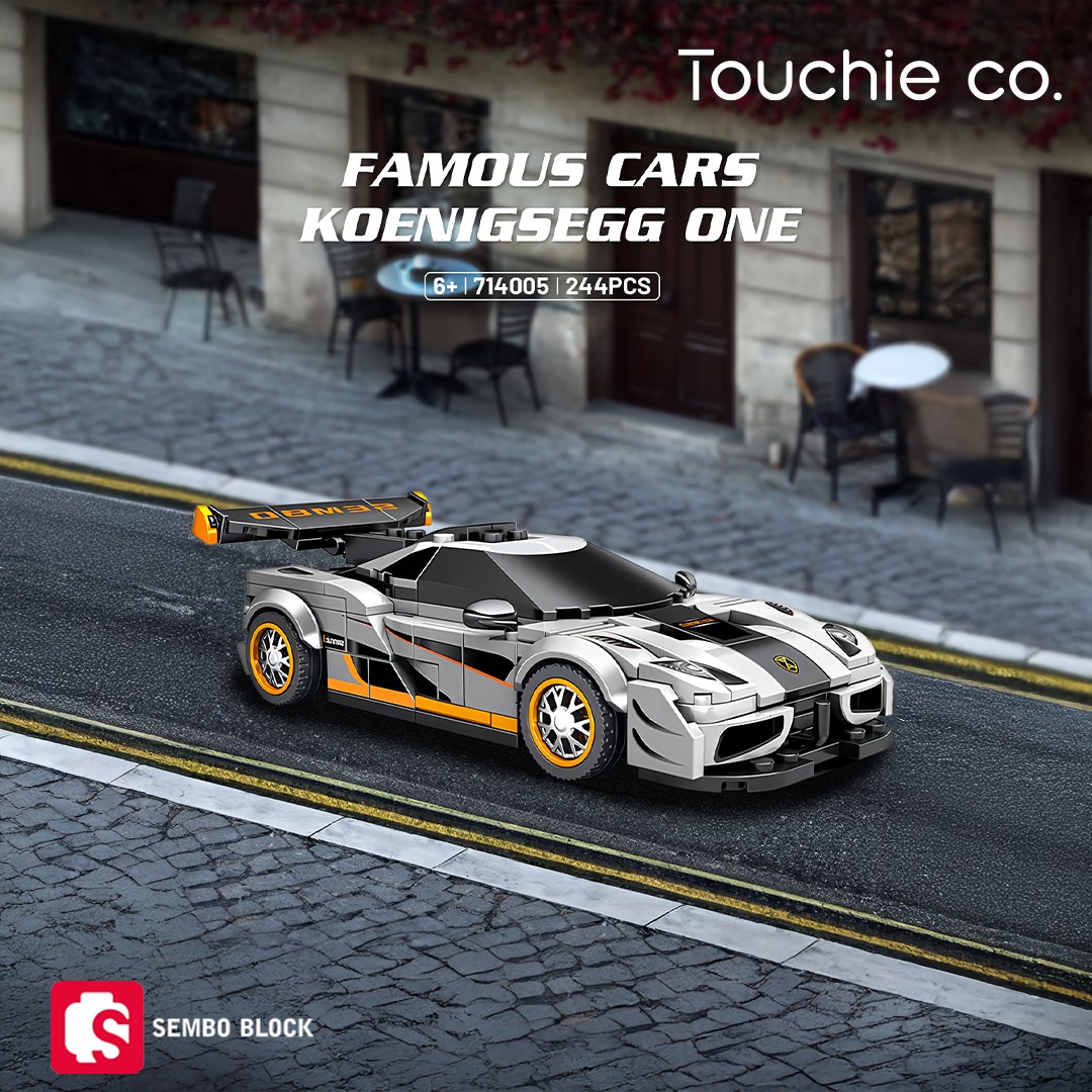 Famous Cars Koenigsegg One:1 244 Parça yapı blokları Lego ile uyumlu (714005)