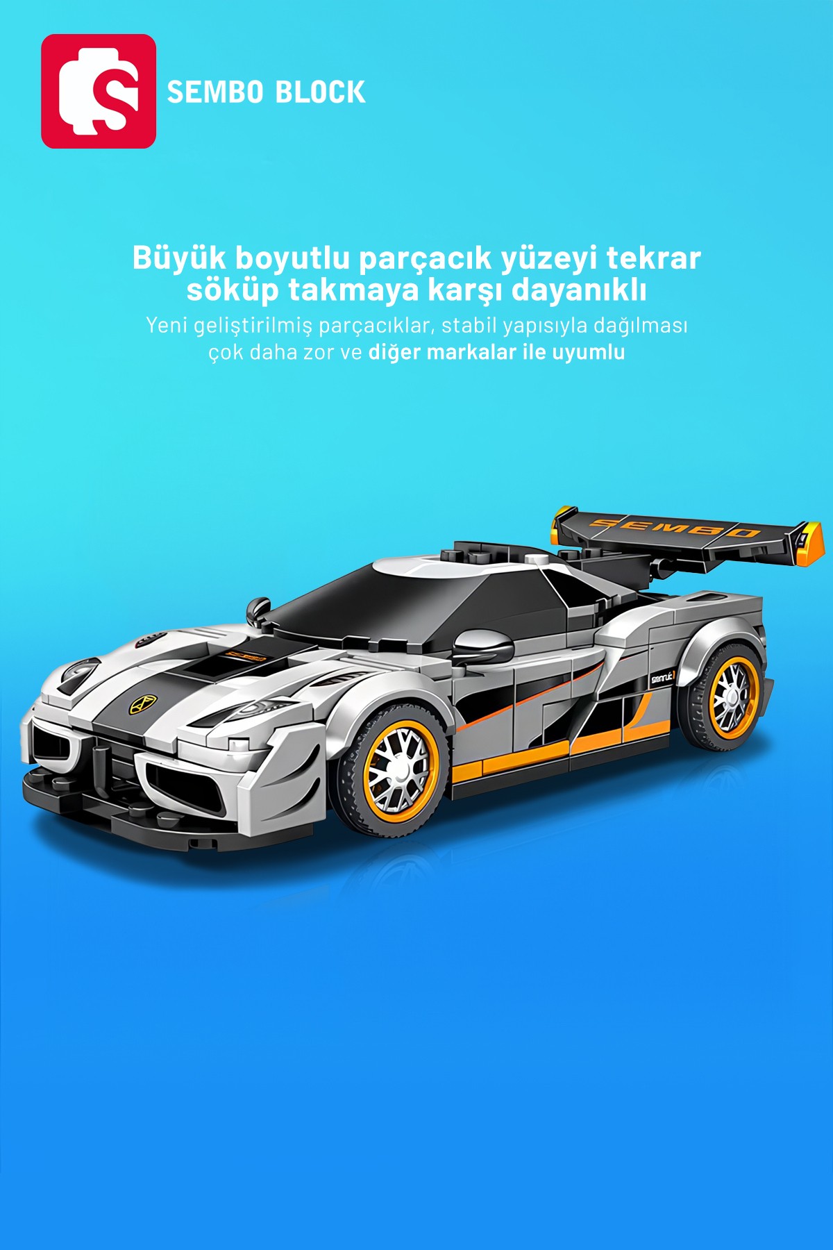 Famous Cars Koenigsegg One:1 244 Parça yapı blokları Lego ile uyumlu (714005)