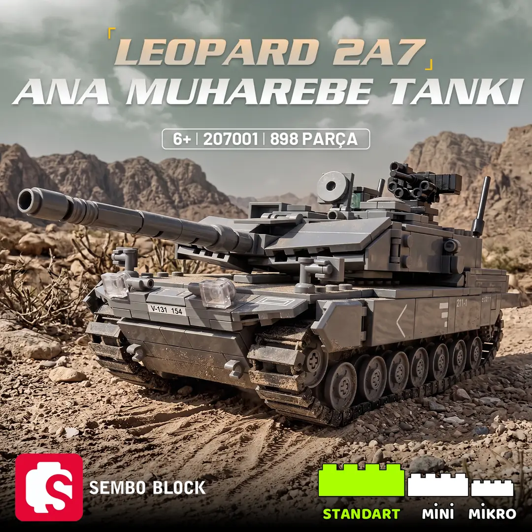 Leopard 2A7 Ana Muharebe Tankı 898 Parça - Sembo Block | Lego