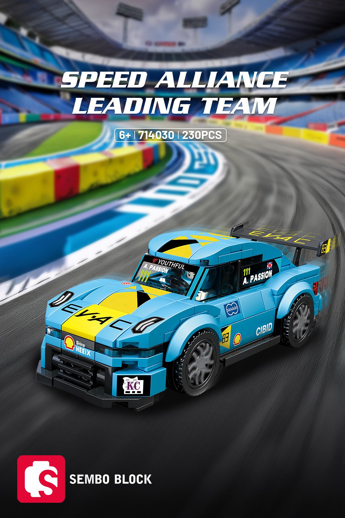 Speed Alliance Leading Team 230 Parça yapı blokları Lego ile uyumlu (714030)