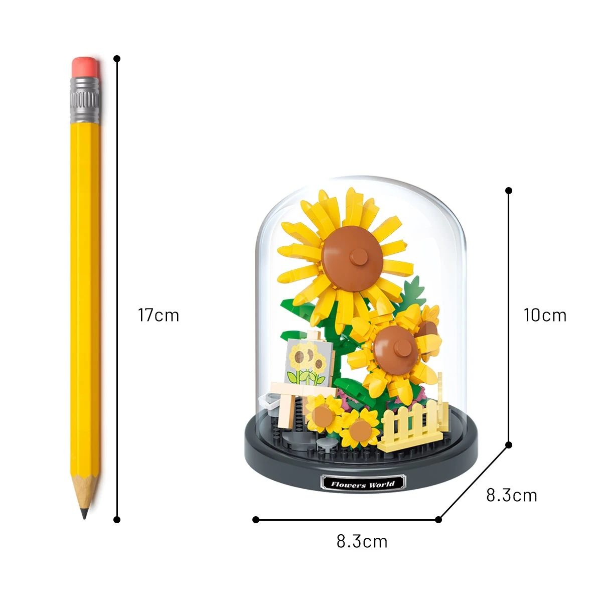 Balody 6'lı Fanuslu Mini Çiçek Serisi Yapı Bloğu Seti – 1214 Parça