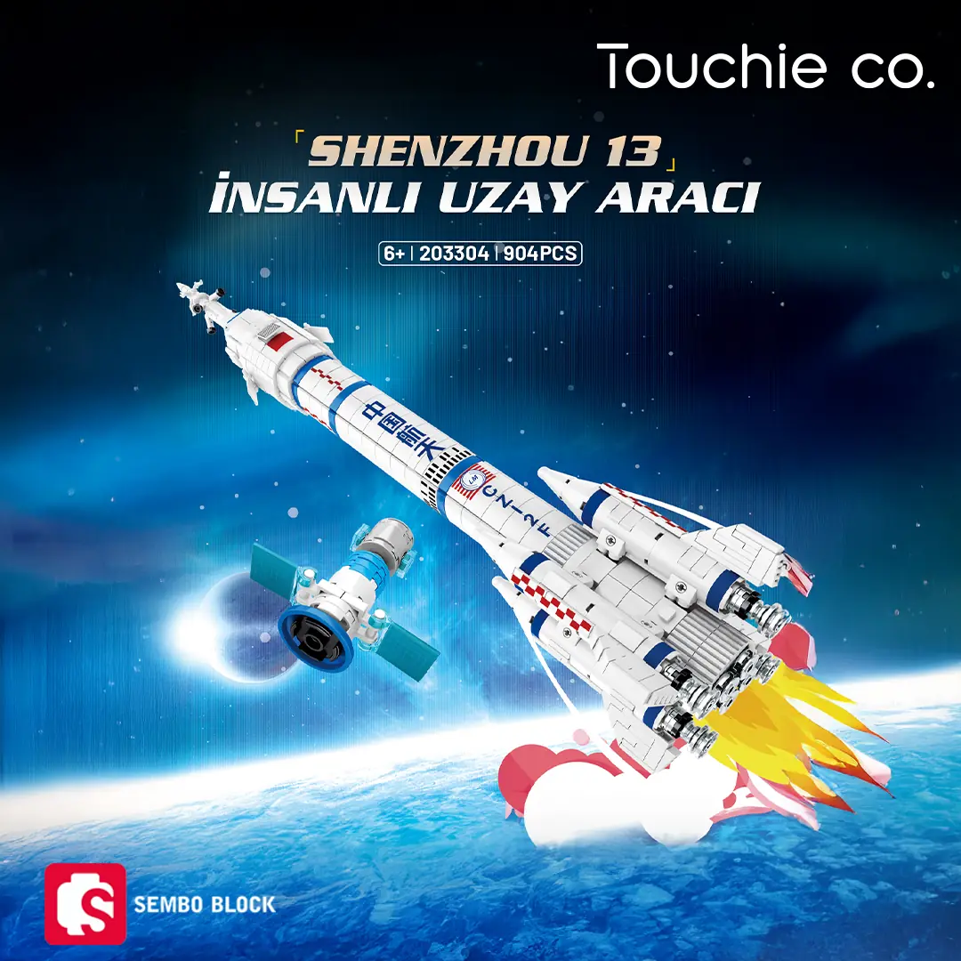 Shigu.4ページ Long March 2F Shenzhou 13 İnsanlı Uzay Aracı - 904 Parça | Sembo