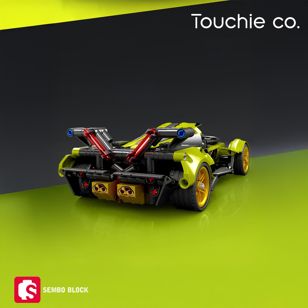 Phantom V12 Spor araba 1:18 883 Parça yapı blokları Lego ile uyumlu