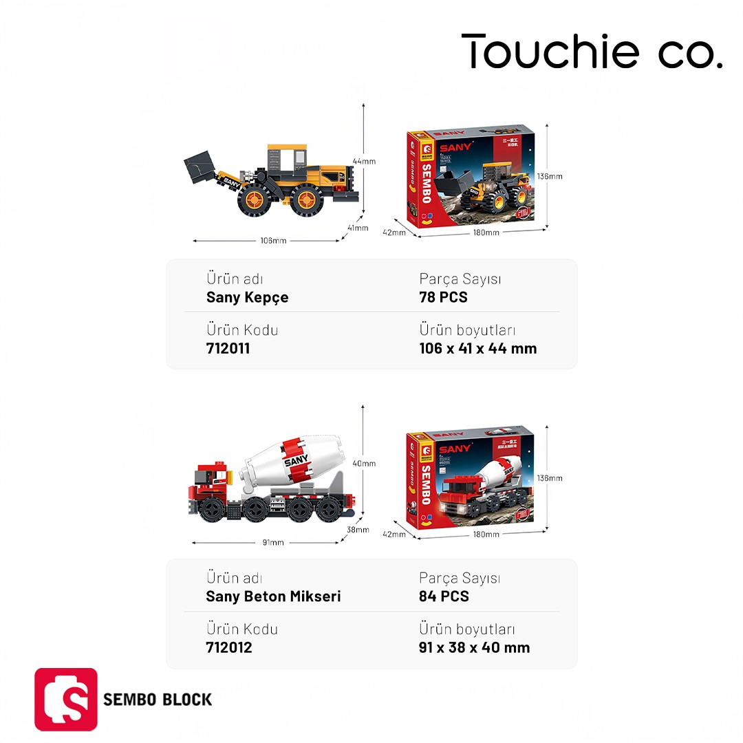 Sany Lisanslı 6'sı 1 Arada mühendislik robotu 583 parça yapı blokları Lego ile uyumlu (712009-712014)