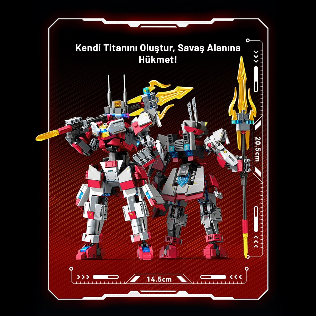 Hydra Titan Ölümsüz Savaşçı robot Yapı Bloğu Seti