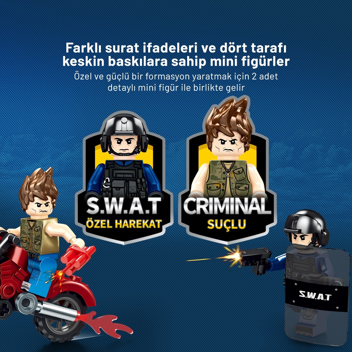 Sembo Block Acil Durum Müdahale Aracı Yapı Bloğu Seti – 379 Parça