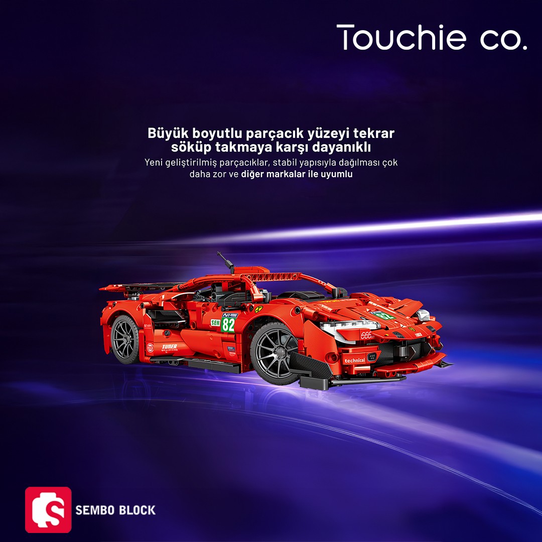 Blazing Charger Araba 1:14 1374 Parça yapı blokları Lego ile uyumlu (701955)