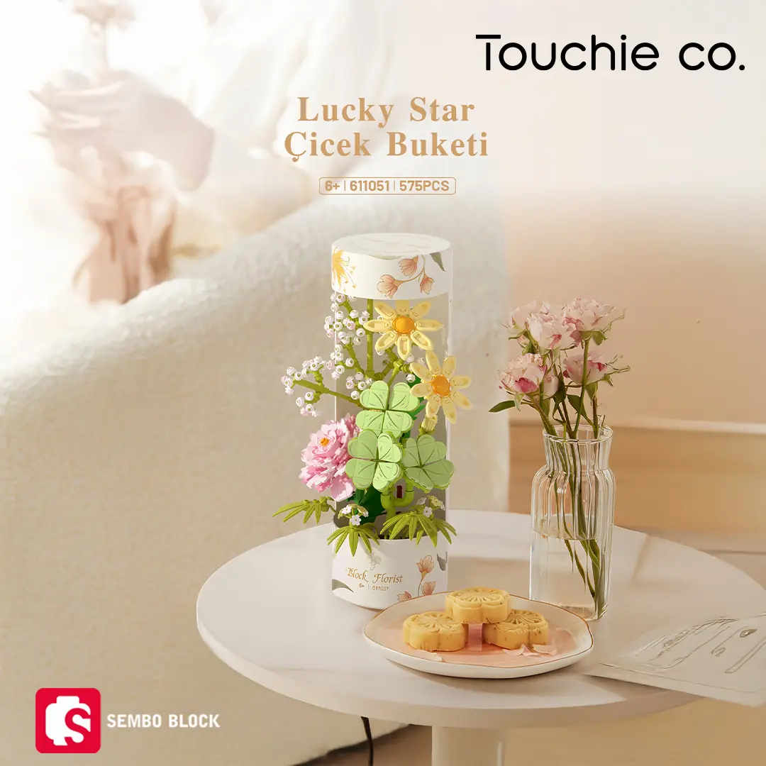 Lucky Star Çiçek Buketi 575 Parça - Sembo Block | Lego Uyumlu Yapı