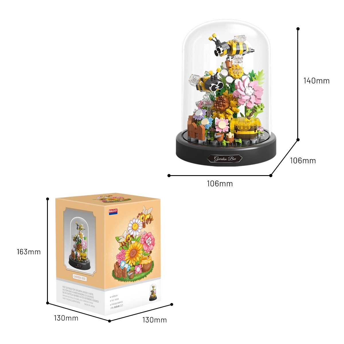 Balody Mini Bahçe Serisi – Çiçeklerin Fısıltısı (BL16368) – Mikro Blok Yapı Oyuncakları Seti