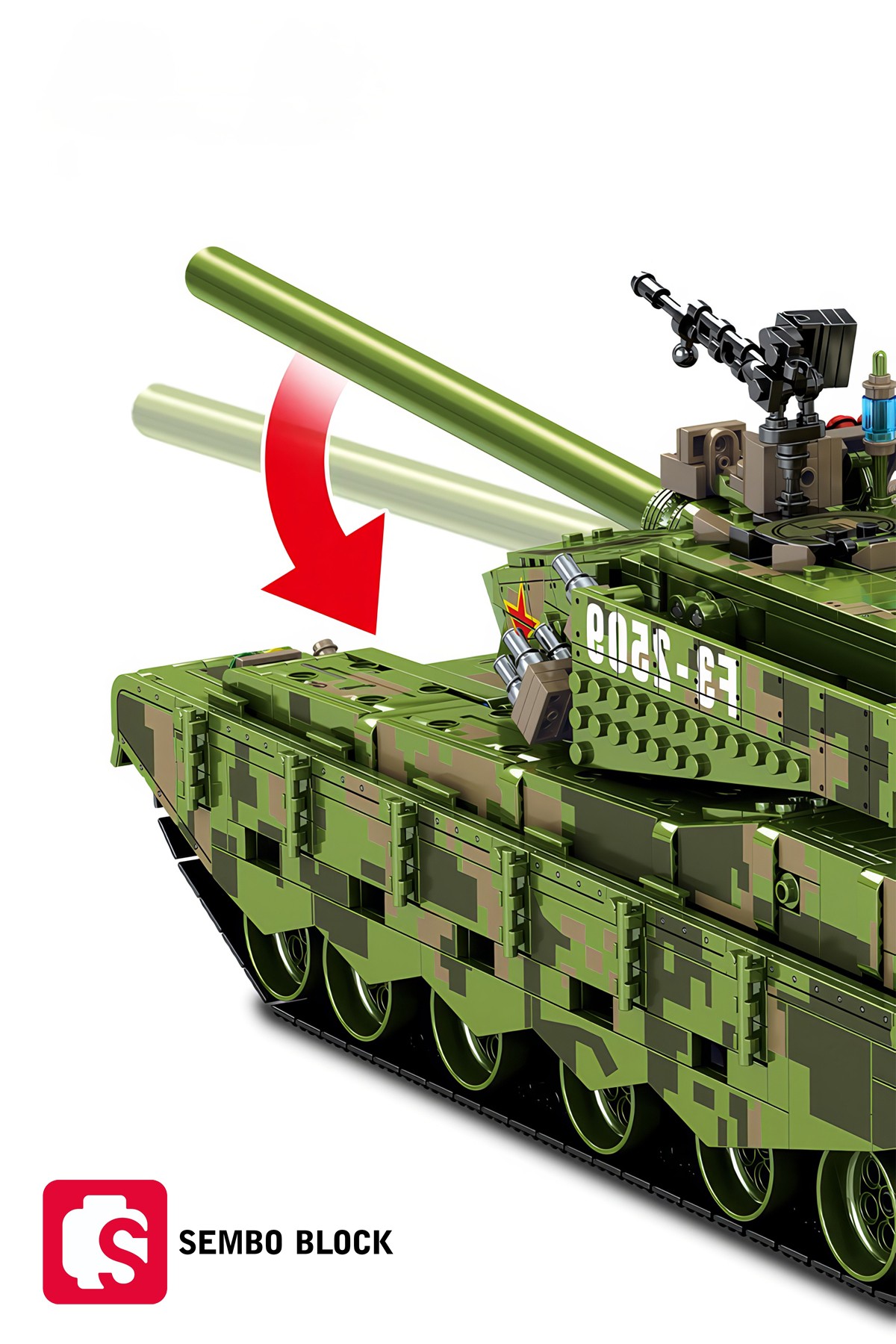 Type 99A Ana Muharebe Tankı 1:18 Ölçek 2748 Parça yapı blokları Lego ile uyumlu (705021)