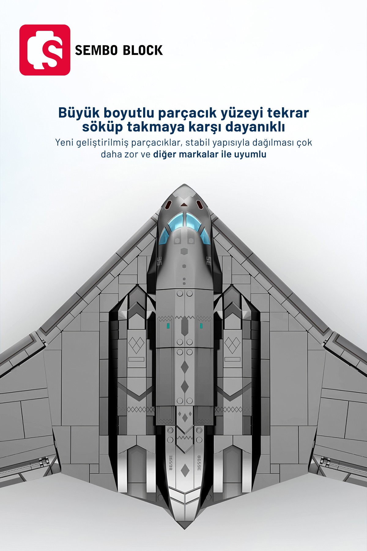 Hayalet Bombardıman Uçağı 1163 Parça Lego ile uyumlu (202197)